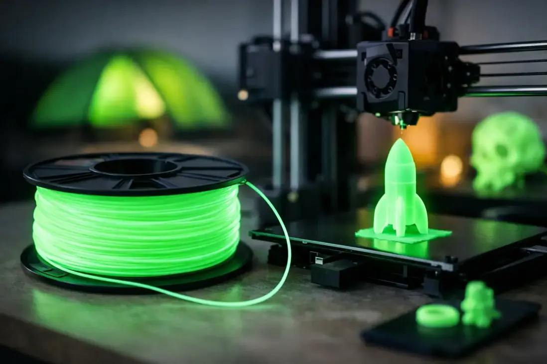 Fosforeskujúci filament: kde ho použiť