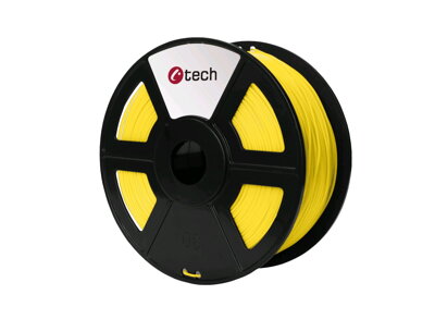 Tlačová struna C-TECH, PLA Yellow 1,75 mm 1kg