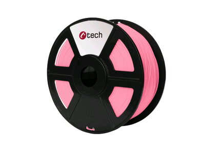 Tlačová struna C-TECH, PLA Pink 1,75 mm 1kg