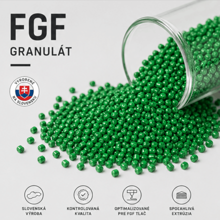 FGF granulát PLA Green
