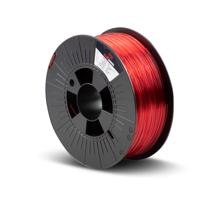 Profi-Filaments PET-G  RED TRANSPARENT 301 1,75 mm / 1 kg