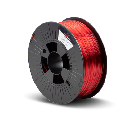 PET-G  RED TRANSPARENT 301 1,75 mm / 1 kg