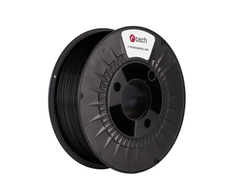 C-TECH Essential Line, PLA Black 1,75 mm 1kg