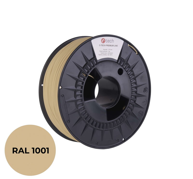 C-TECH Premium Line, PLA Beige 1,75 mm 1kg