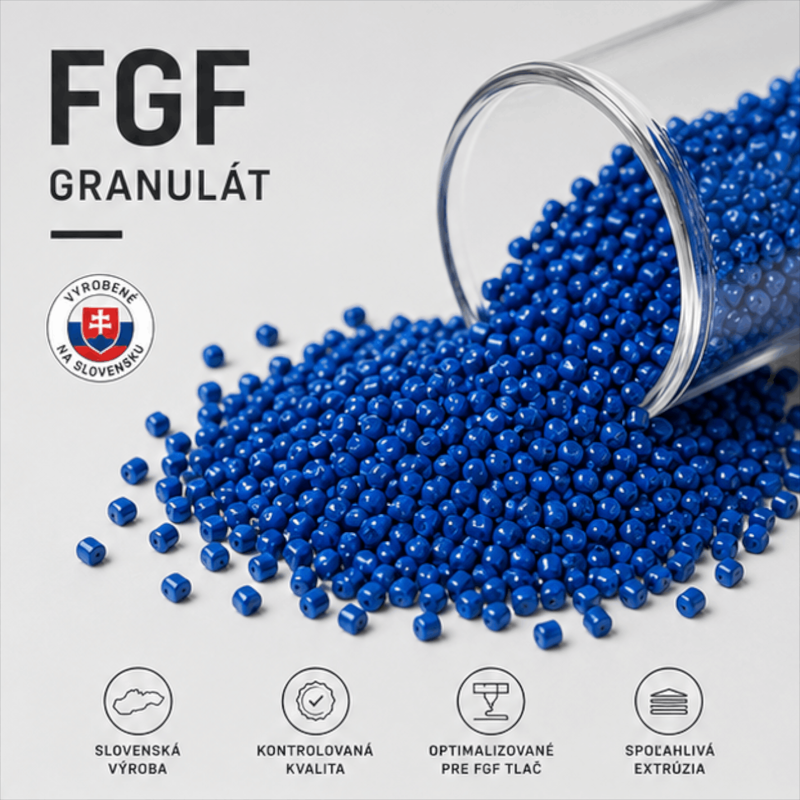 FGF granulát PLA Blue