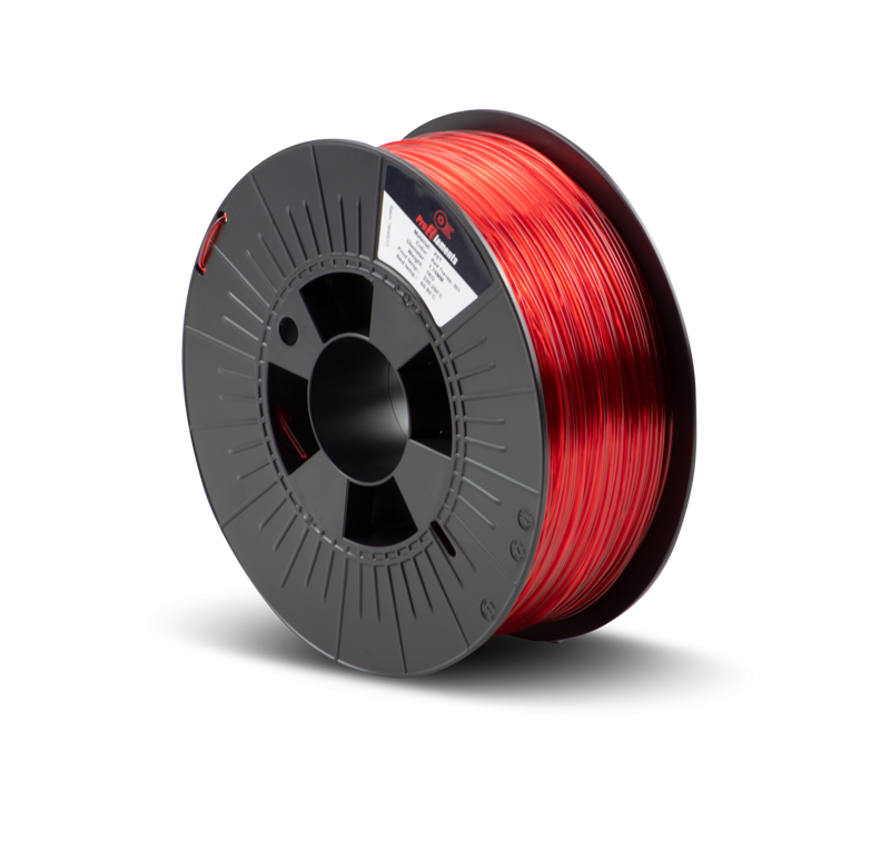 Profi-Filaments PET-G  RED TRANSPARENT 301 1,75 mm / 1 kg