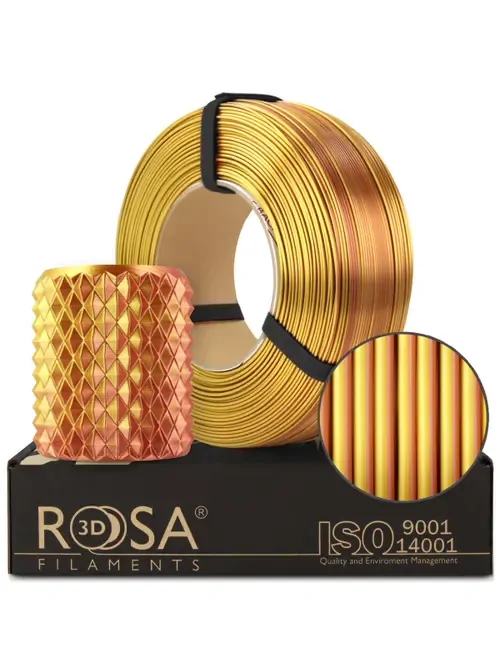 Rosa3D Refill PLA Magic Silk Gold Copper 1,75mm 1kg Rosa3D Refill PLA Magic Silk Gold Copper 1,75mm 1kg