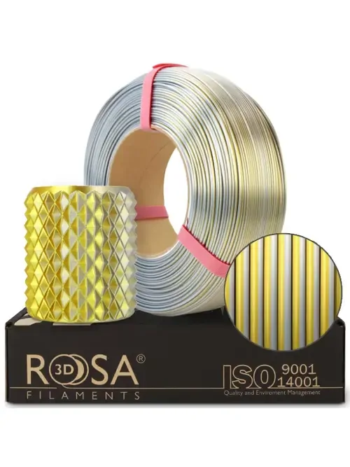 Rosa3D Refill PLA Magic Silk Gold Silver 1,75mm 1kg Rosa3D Refill PLA Magic Silk Gold Silver 1,75mm 1kg