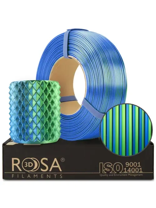 Rosa3D Refill PLA Magic Silk Lagoon 1,75mm 1kg Rosa3D Refill PLA Magic Silk Lagoon 1,75mm 1kg