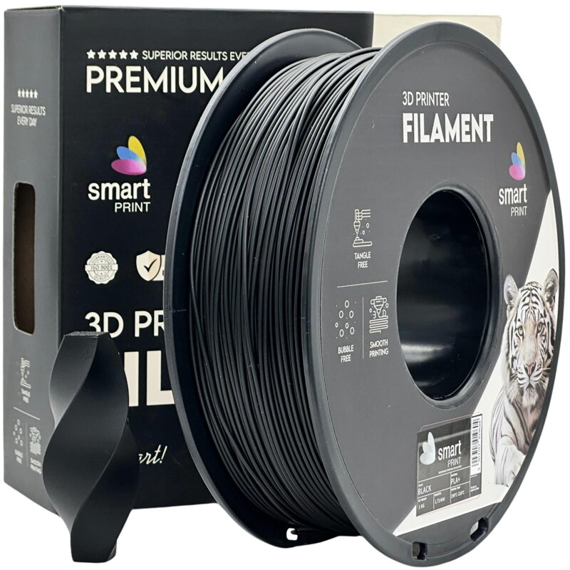 Smart Print PLA+ Black 1,75mm 1kg