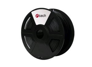 Tlačová struna C-TECH, PET-G Black 1,75 mm 1kg