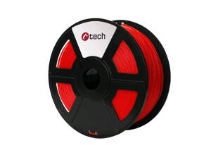 Tisková struna C-TECH, PET-G Red 1,75 mm 1kg