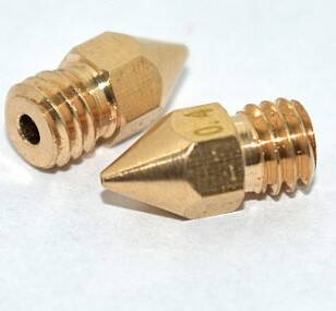 Tryska mosadzná 12 mm priem.0,4 mm